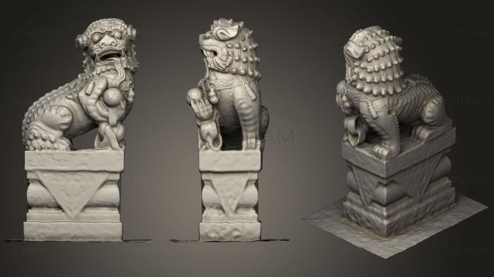 Статуэтки львы тигры сфинксы Китайская статуя льва